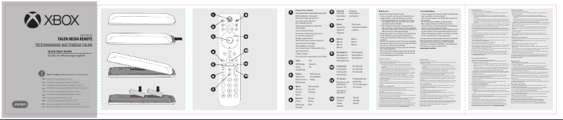 Page n°1 - Manuel utilisateur PDP Talon