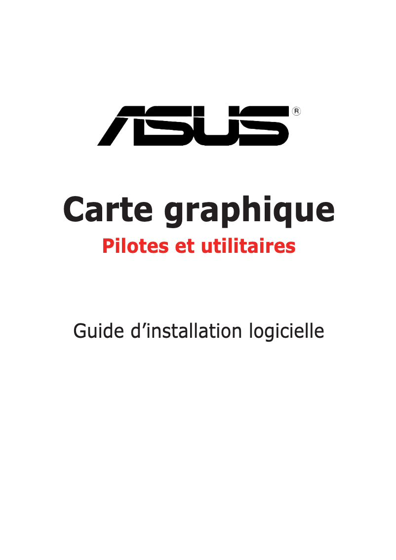 Page 1 de la notice Manuel utilisateur Asus A9550/TD/128M