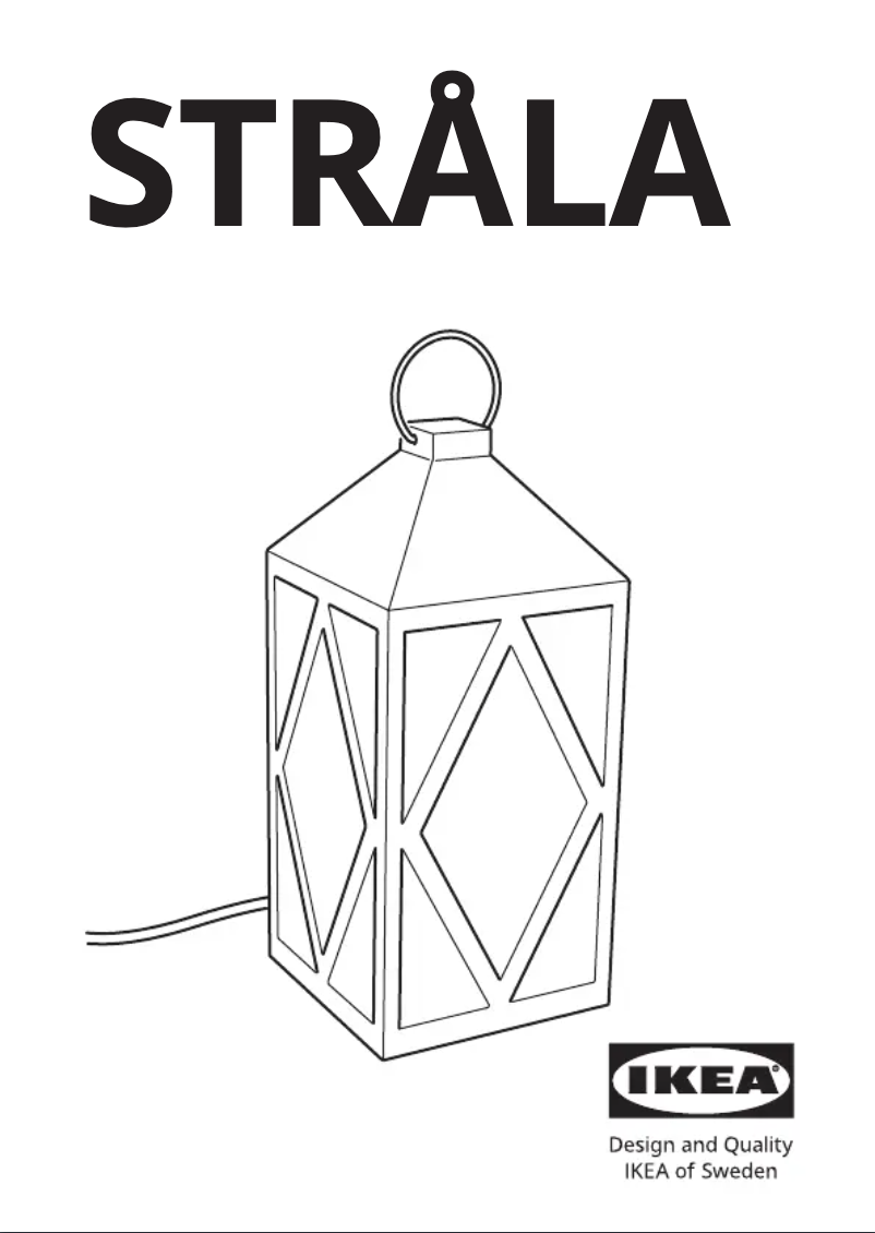 Image de la première page du manuel de l'appareil STRÅLA 705.323.97