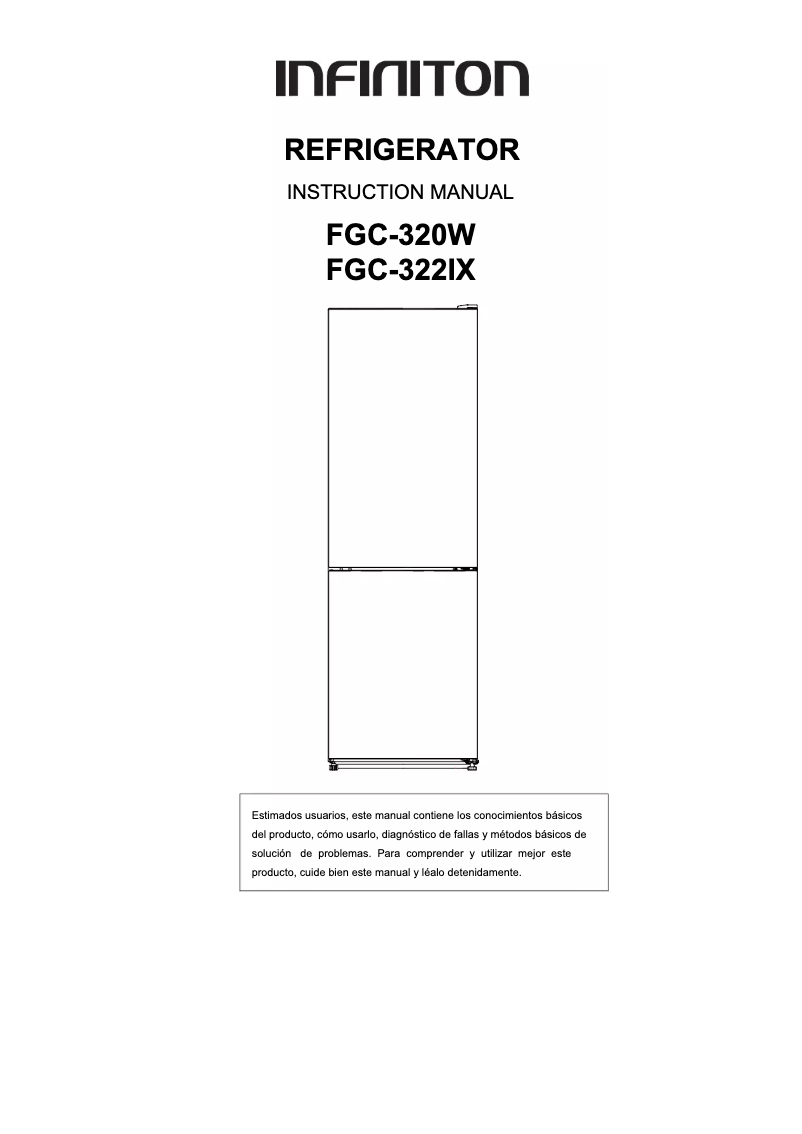 Page n°1 - Manuel utilisateur Infiniton FGC-320W