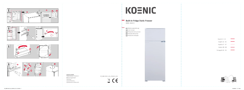 Page n°1 - Manuel utilisateur Koenic KBK 444 E