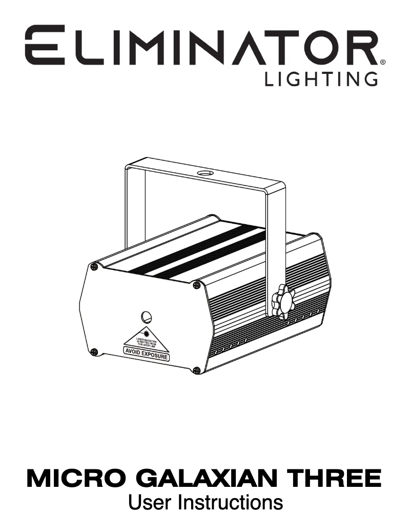 Image de la première page du manuel de l'appareil Micro Galaxian Three