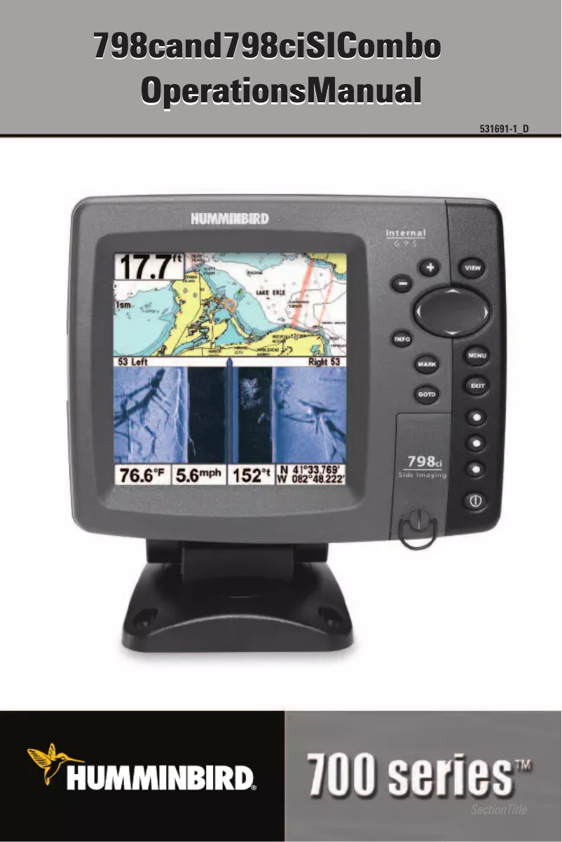 Page n°1 - Manuel utilisateur Humminbird 798ci