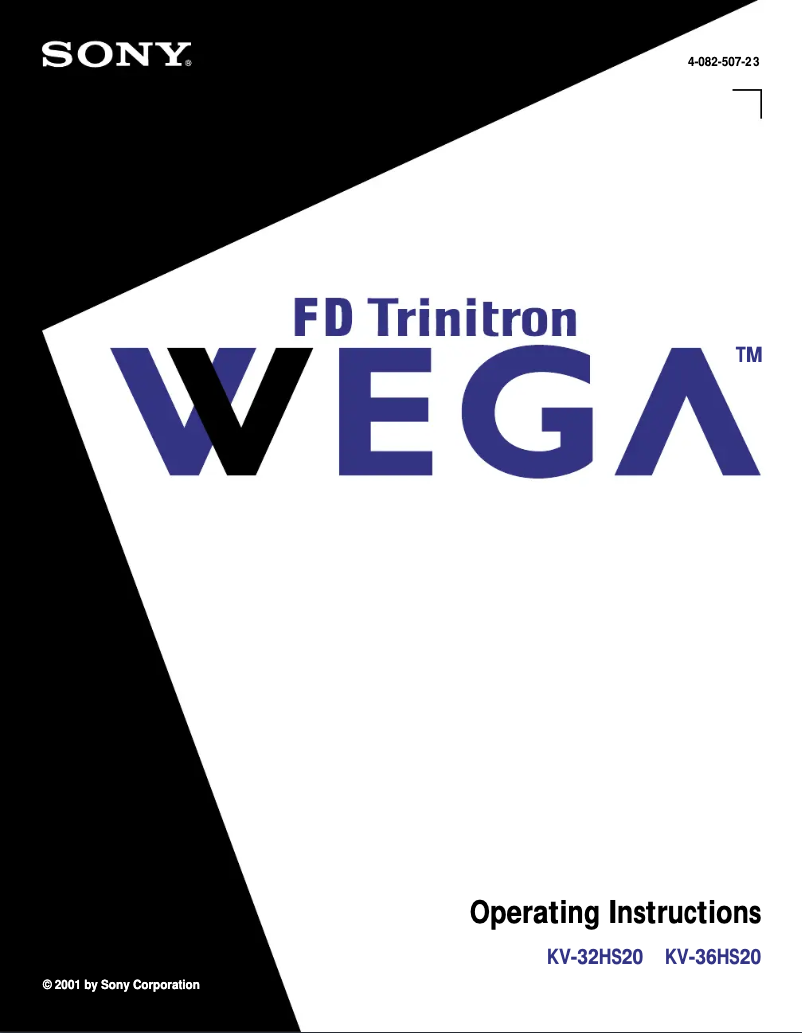 Page 1 de la notice Manuel utilisateur Sony KV-32HS20