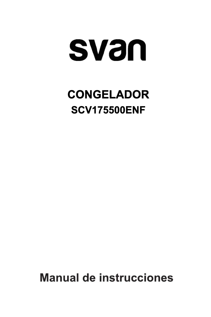 Page 1 de la notice Manuel utilisateur SVAN SCV175500ENF