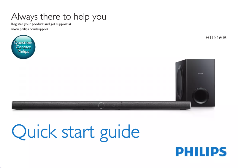 Image de la première page du manuel de l'appareil HTL5160B