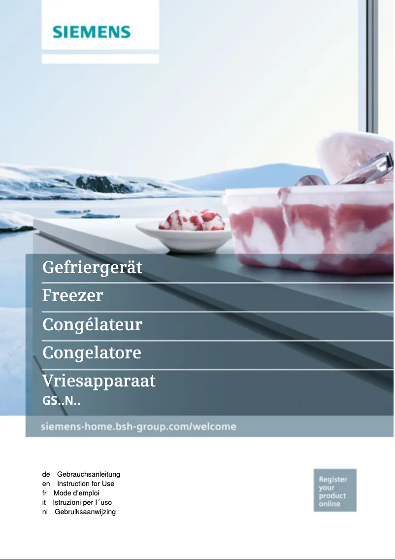 Image de la première page du manuel de l'appareil GS33NVW3P