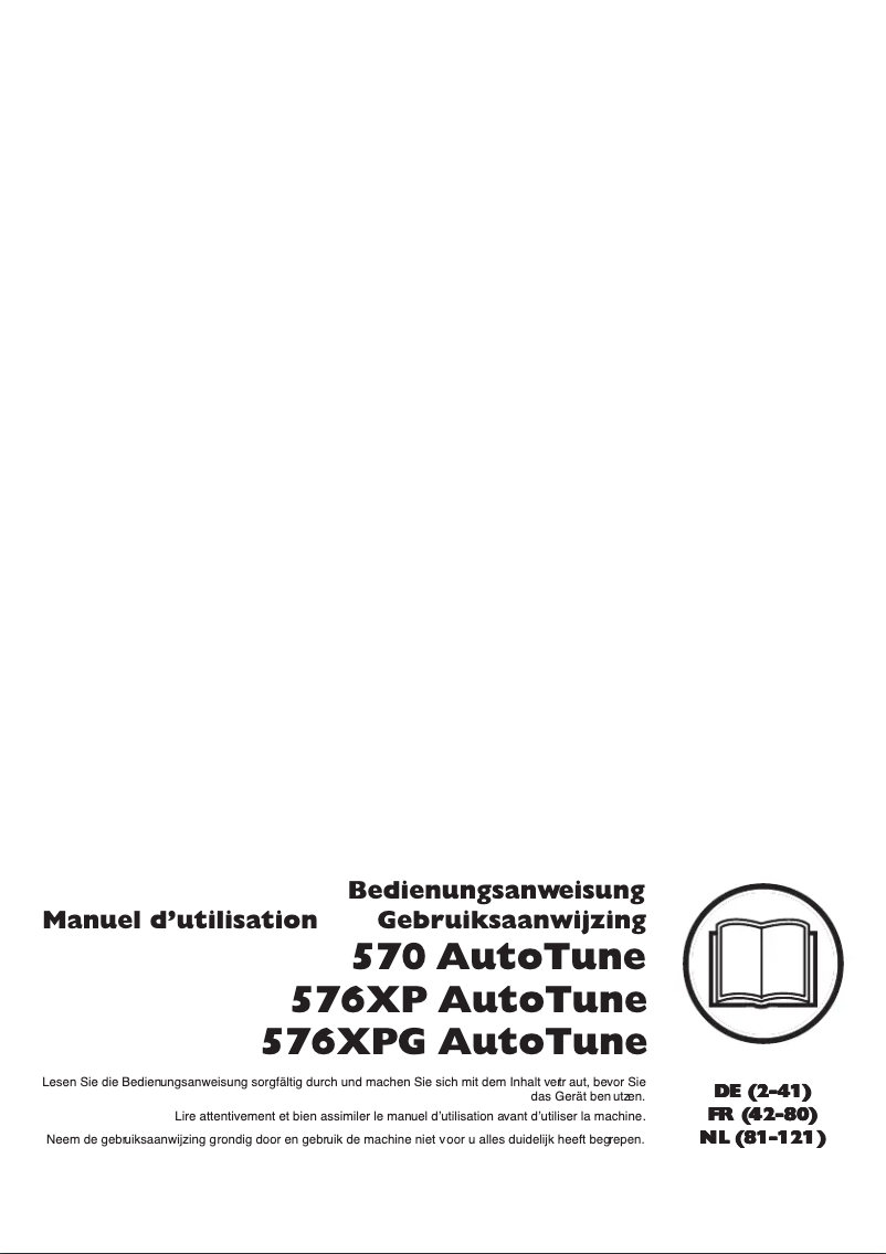 Page n°1 - Manuel utilisateur Husqvarna 576XPG AutoTune