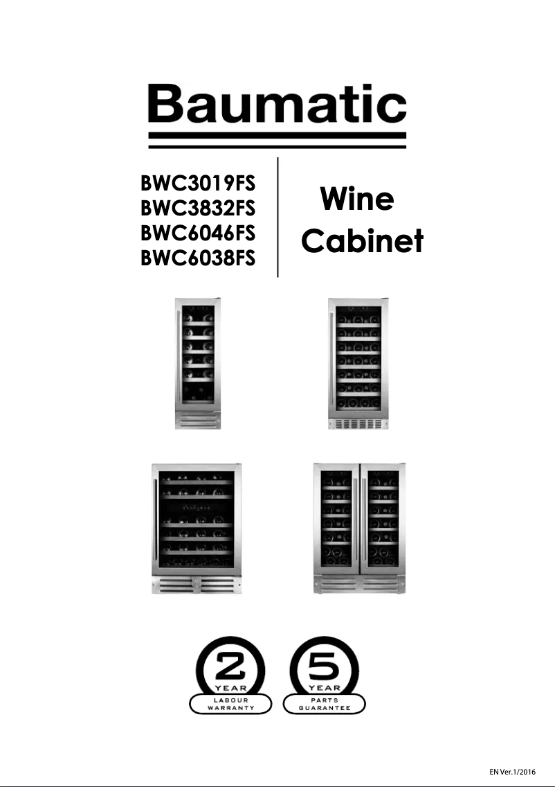 Image de la première page du manuel de l'appareil BWC3832FS