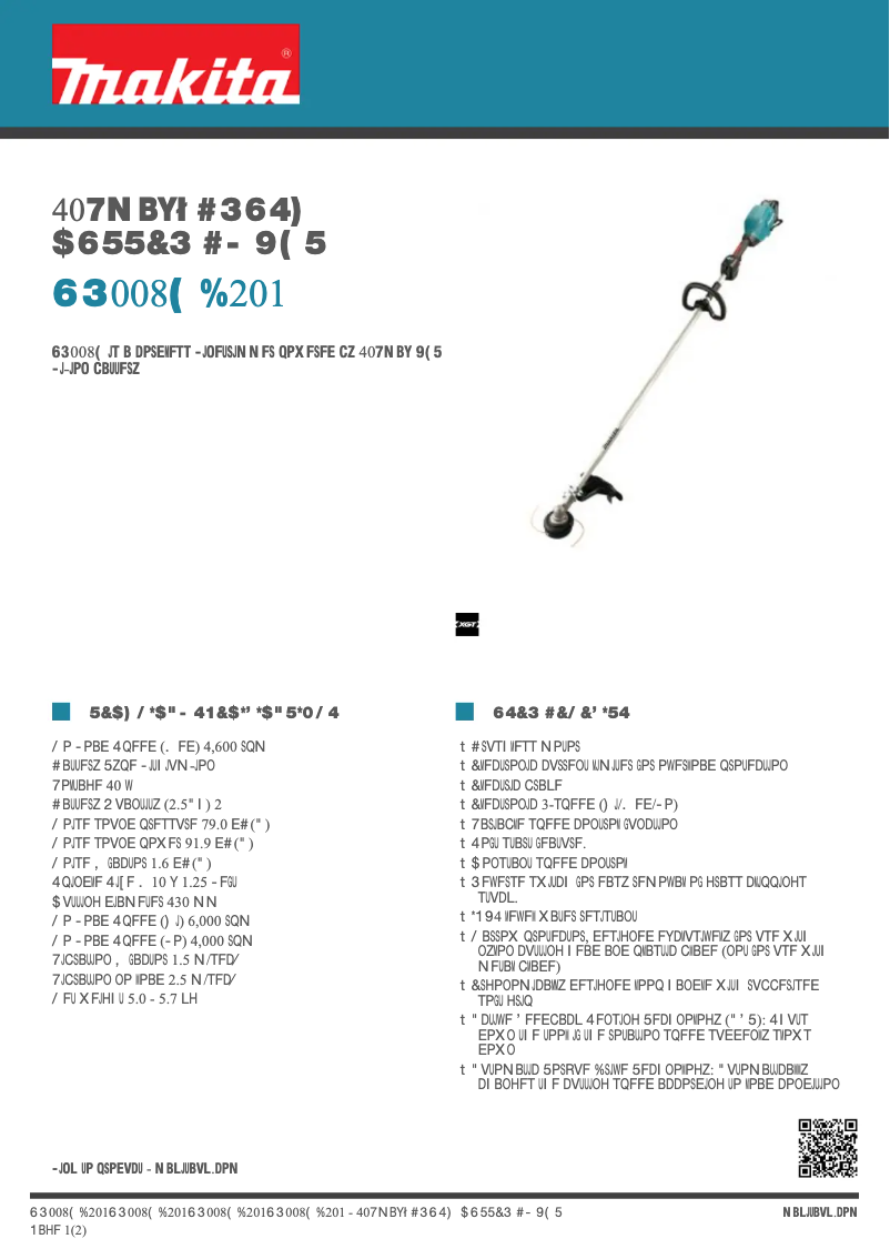 Image de la première page du manuel de l'appareil UR008GD201