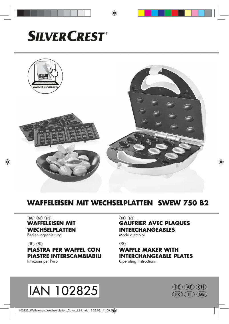 Page n°1 - Manuel utilisateur SilverCrest SWEW 750 B2