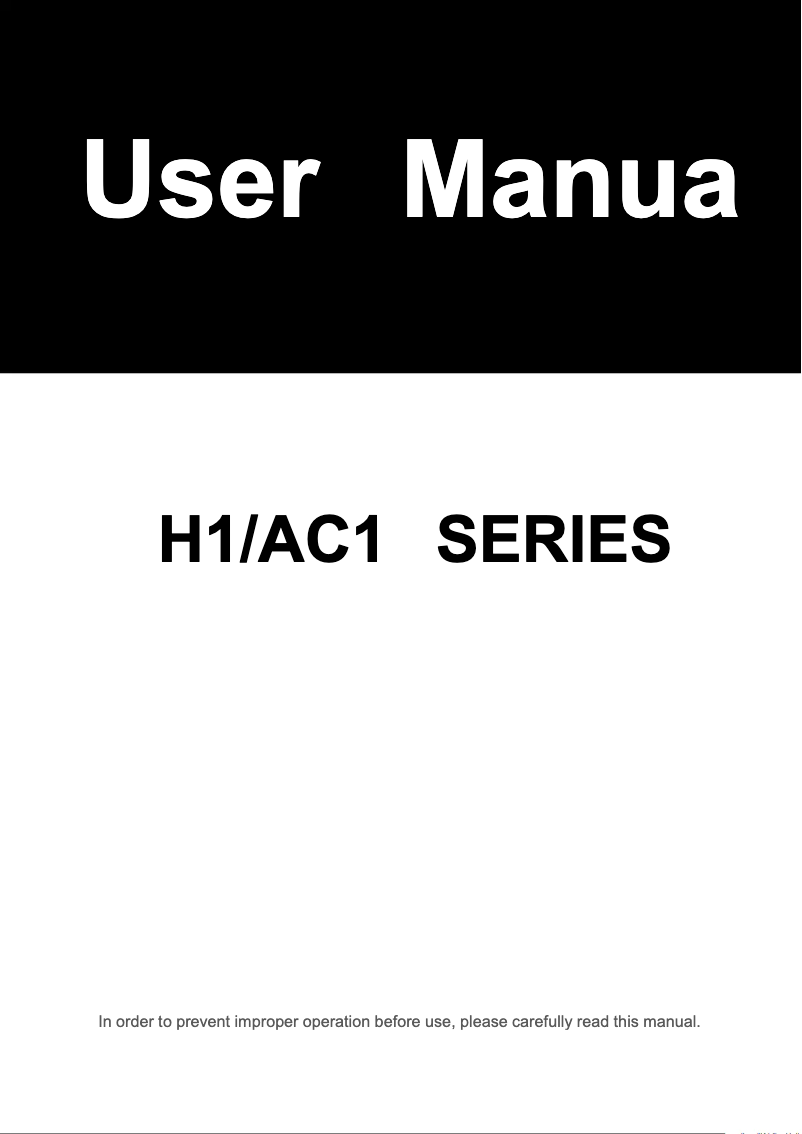 Page 1 de la notice Manuel utilisateur FOX ESS H1-5.0-E