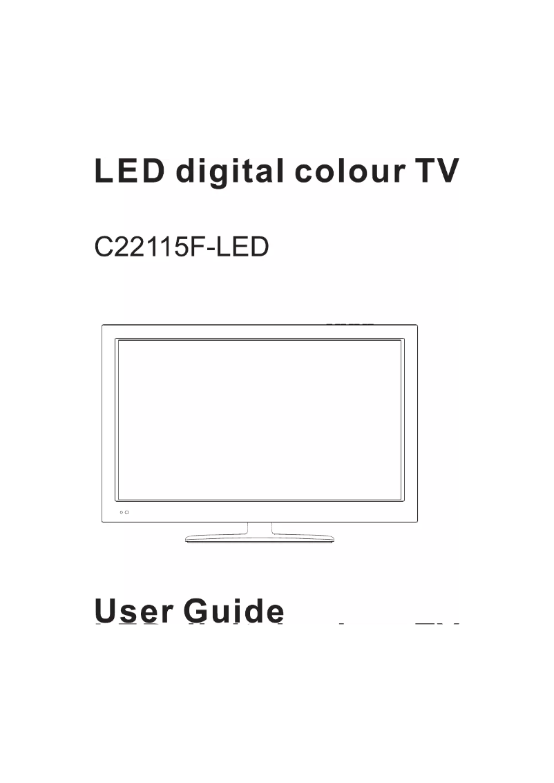 Page 1 de la notice Manuel utilisateur Cello C22115F