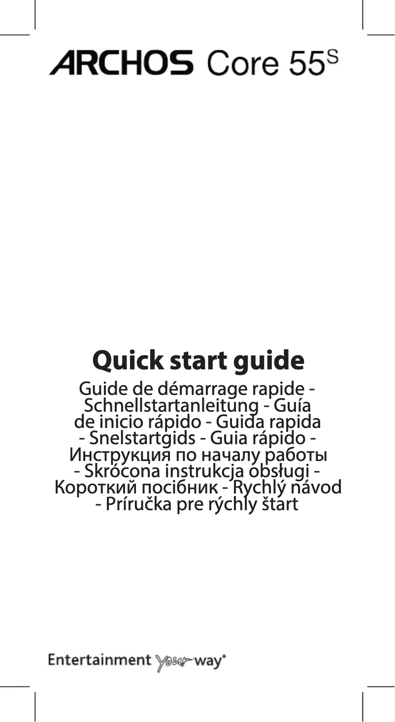 Página 1 del manual Manual de usuario Archos Core 55S