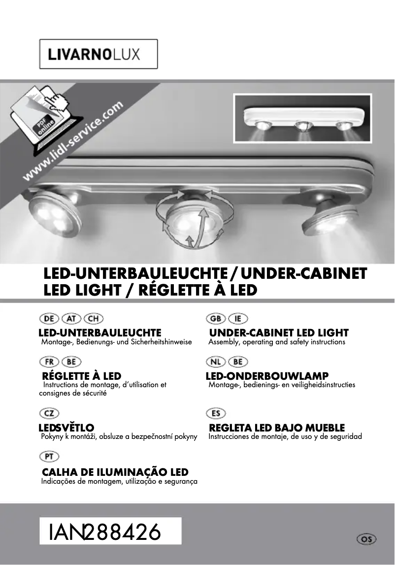 Page n°1 - Manuel utilisateur Livarno Lux HG03488