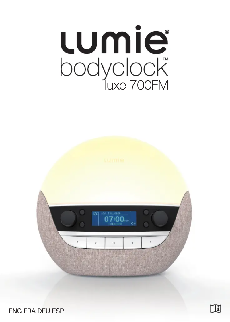 Página 1 del manual Manual de usuario Lumie Bodyclock Luxe 700FM