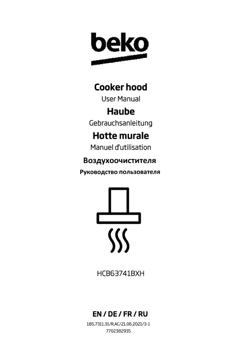 Page n°1 - Manuel utilisateur Beko HCB63741BXH