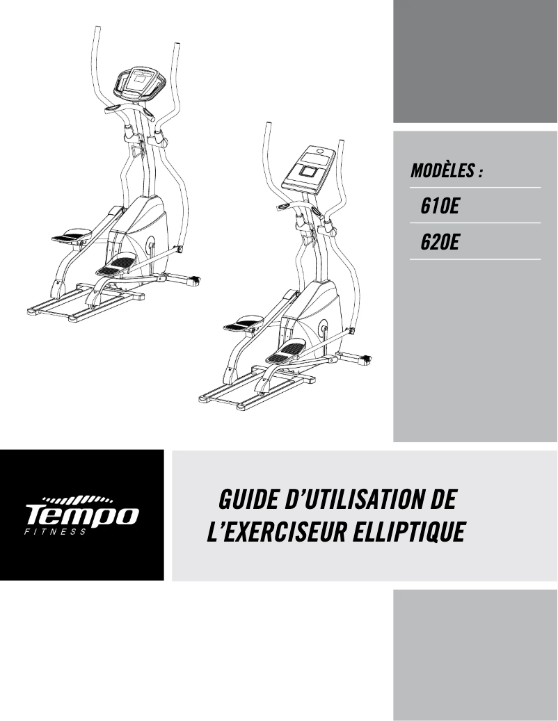 Page 1 de la notice Manuel utilisateur Horizon Fitness 610E