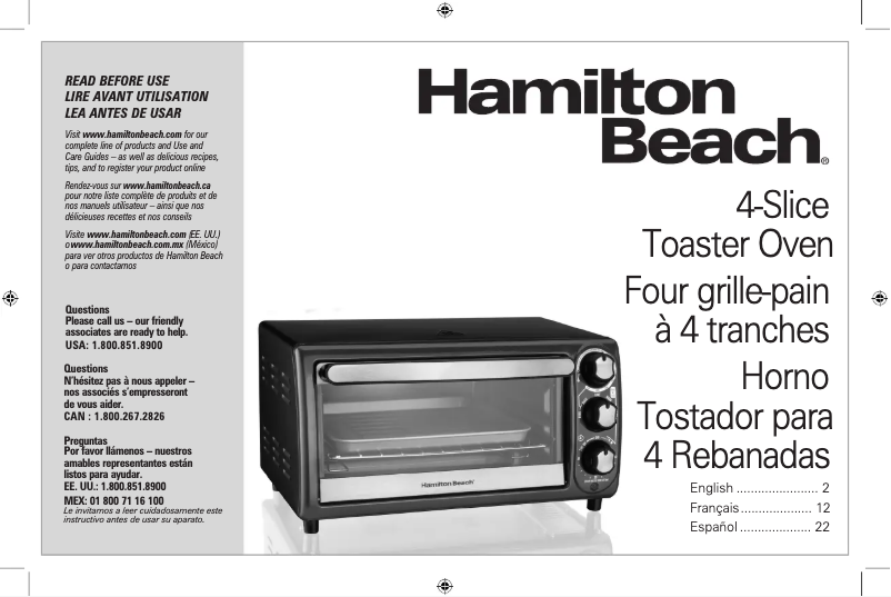 Page n°1 - Manuel utilisateur Hamilton Beach 31142