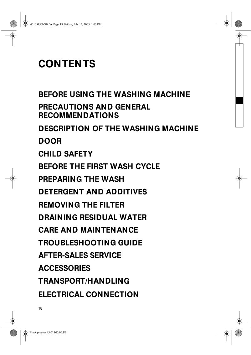 Page 1 de la notice Manuel utilisateur Bauknecht WAK 7560/2