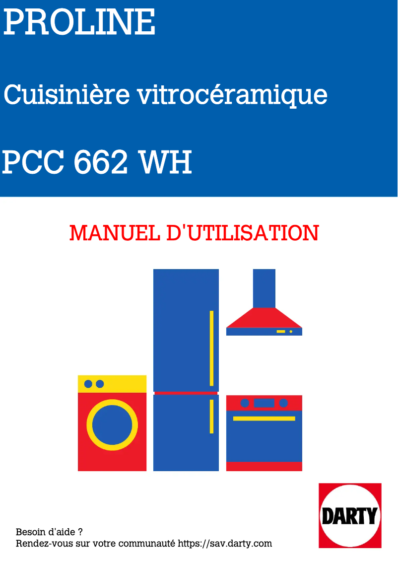 Page 1 of the manual User Manual Proline PCC 662 WH