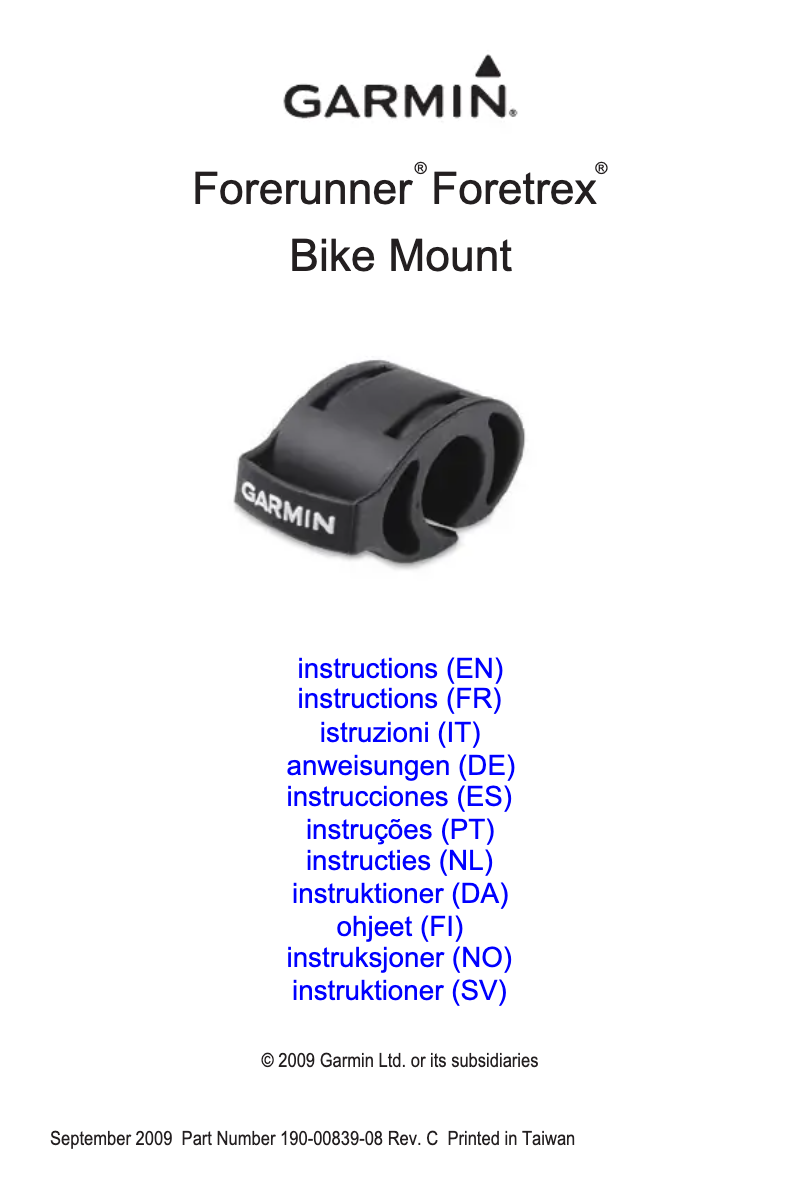 Image de la première page du manuel de l'appareil FR60