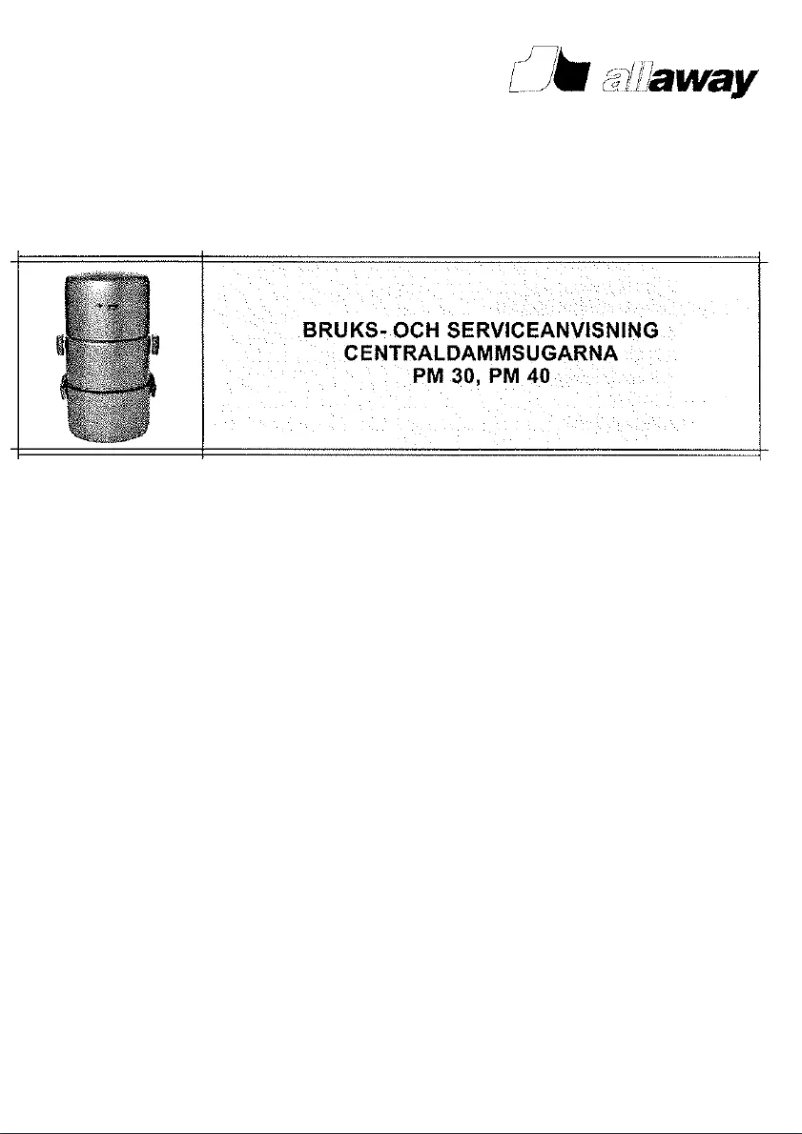 Page n°1 - Manuel utilisateur Allaway PM 30