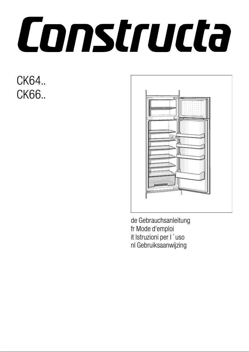 Page n°1 - Manuel utilisateur Constructa CK66544