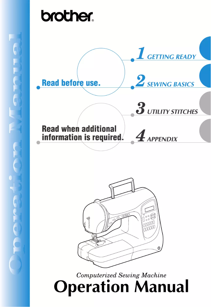Page 1 de la notice Manuel utilisateur Brother PC-420