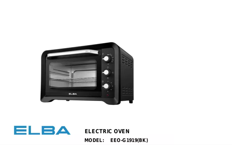 Image de la première page du manuel de l'appareil EEO-G1919(BK)