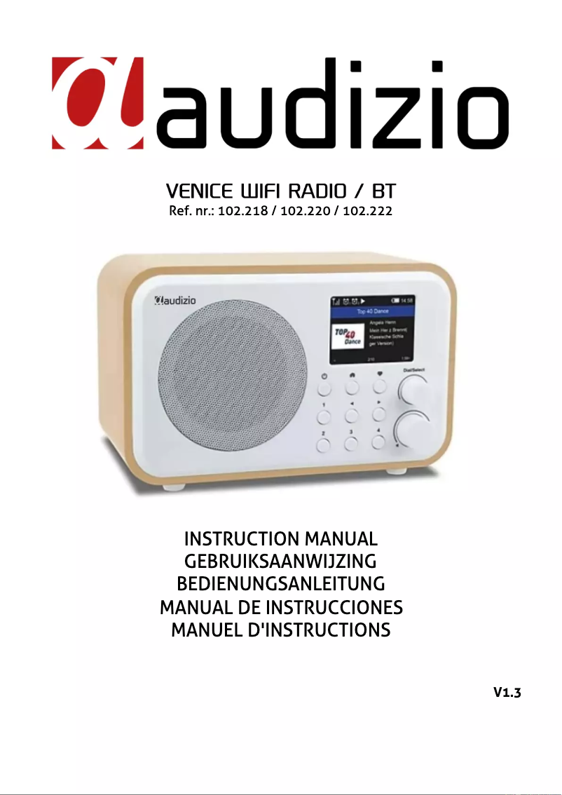 Page 1 de la notice Manuel utilisateur Audizio Rimini