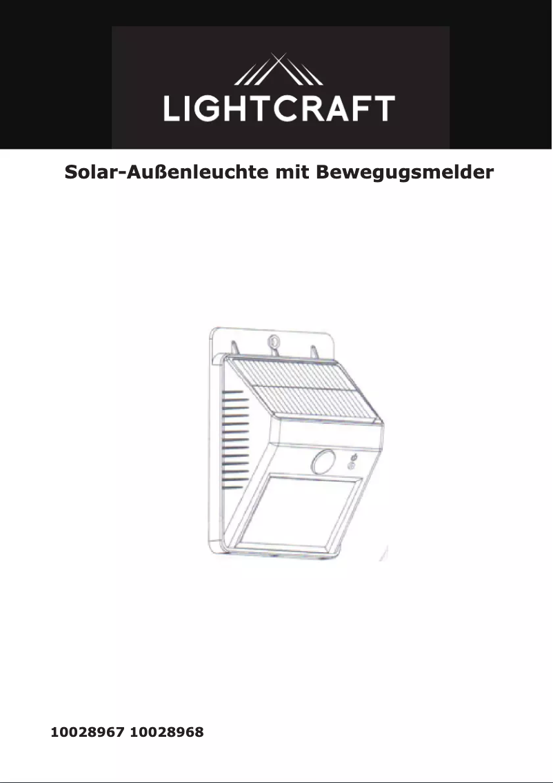 Page n°1 - Manuel utilisateur Lightcraft Solarlux