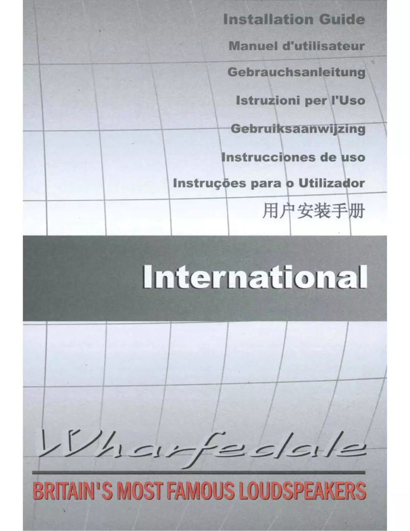 Page 1 de la notice Manuel utilisateur Wharfedale Diamond 11.2