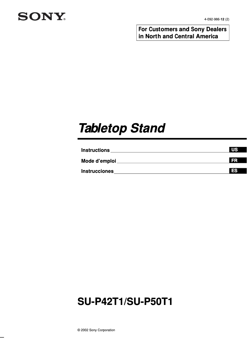 Page 1 de la notice Manuel utilisateur Sony KE-42XBR900