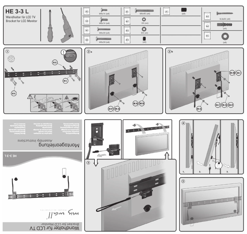 Page 1 de la notice Manuel utilisateur My Wall HE 3-3 L