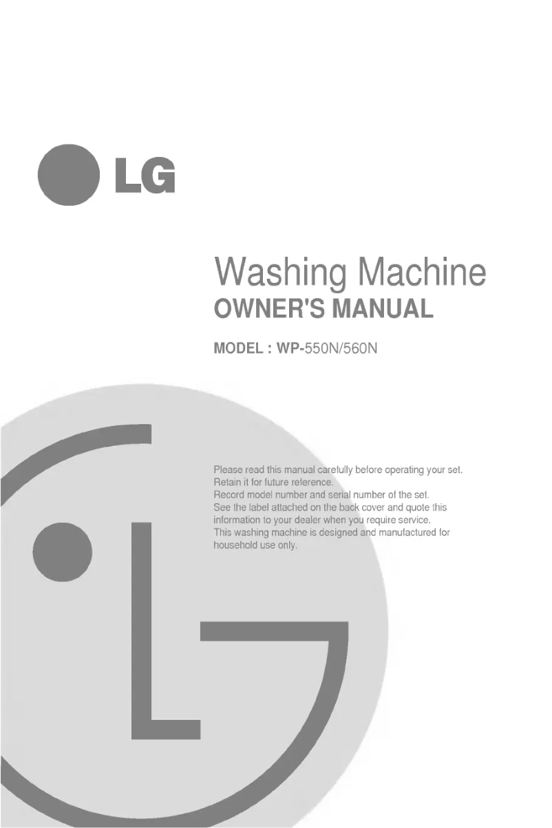Página 1 del manual Manual de usuario LG WP-550N
