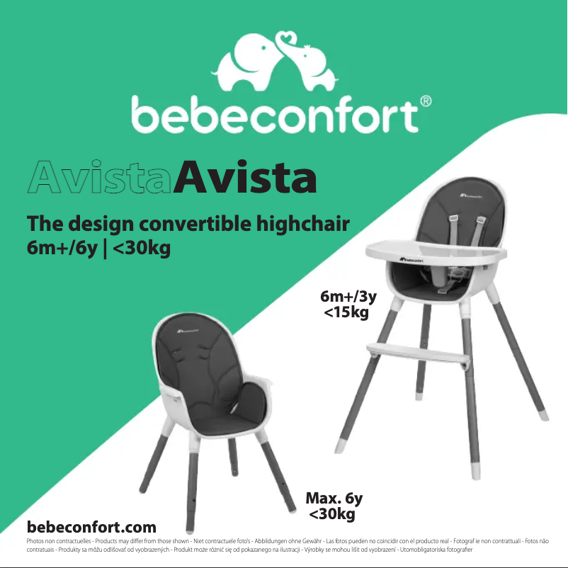 Page 1 de la notice Manuel utilisateur Bebe Confort Avista