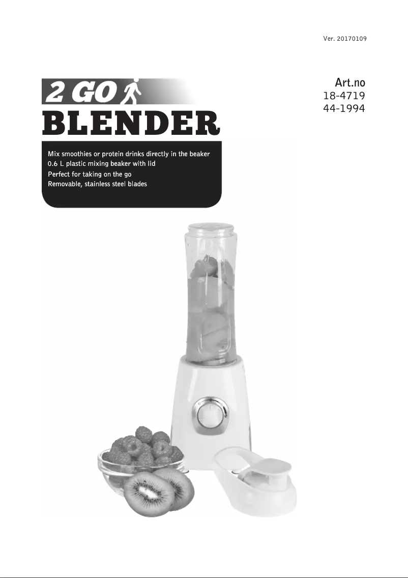 Page n°1 - Manuel utilisateur Clas Ohlson BL3326B