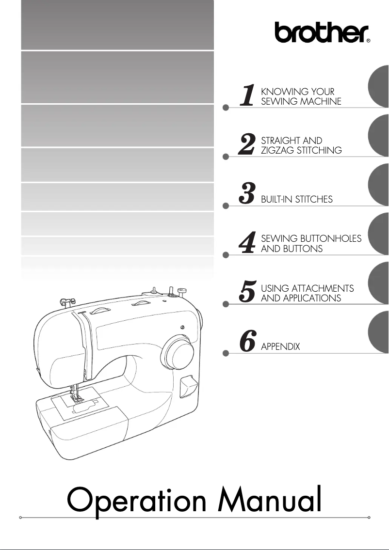 Page n°1 - Manuel utilisateur Brother XL-2630