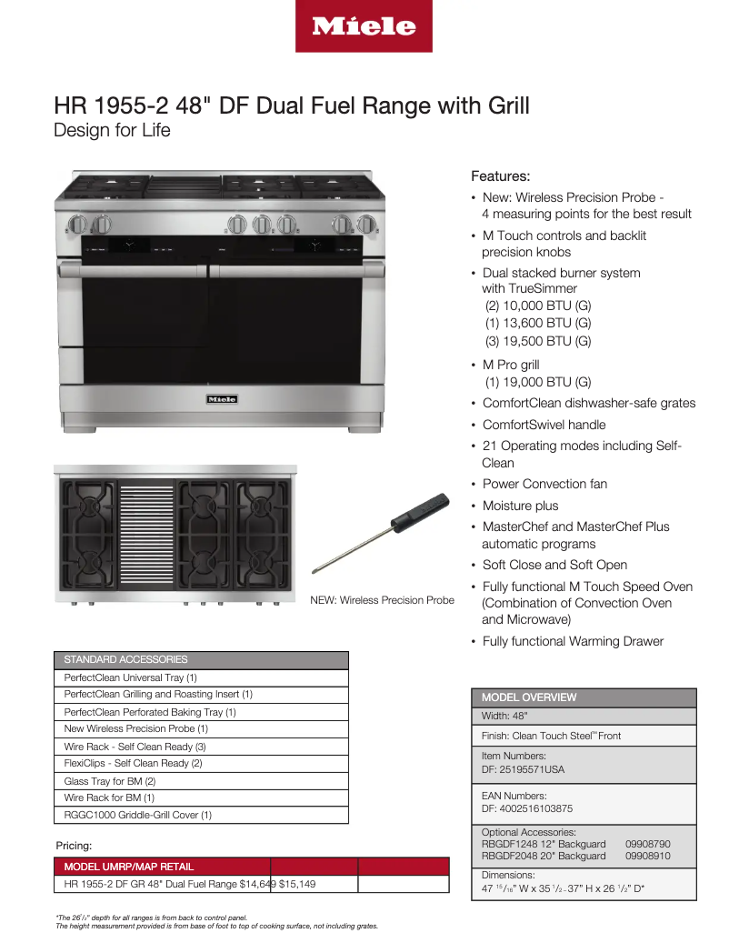 Image de la première page du manuel de l'appareil HR 1955-2