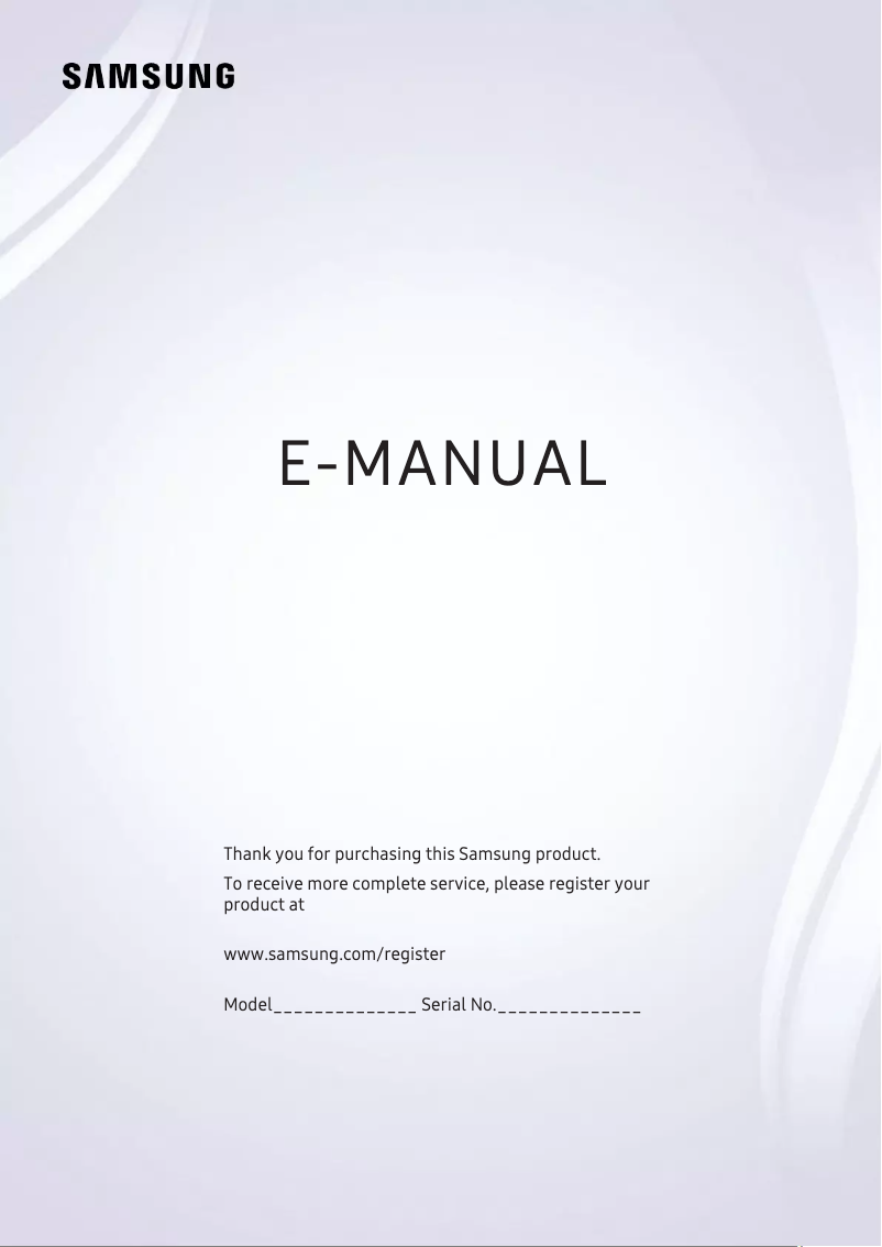 Page n°1 - Manuel utilisateur Samsung UA55K5500AG