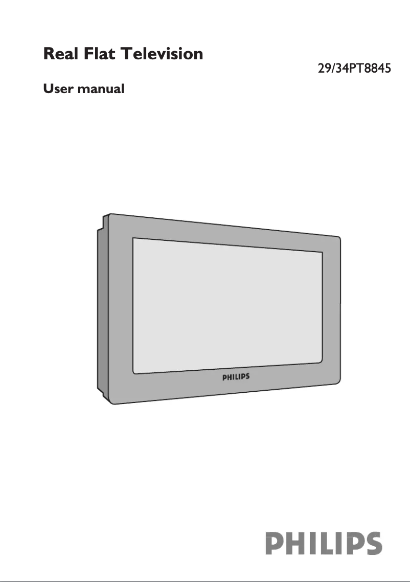 Page 1 de la notice Manuel utilisateur Philips 34PT8845