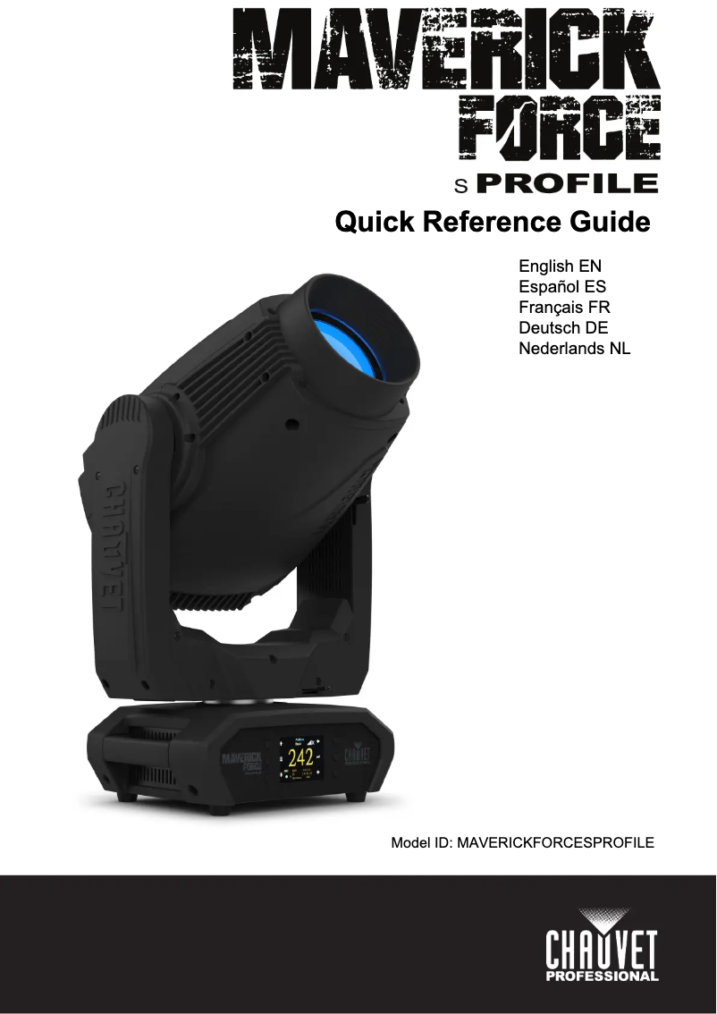 Image de la première page du manuel de l'appareil Maverick Force S Profile