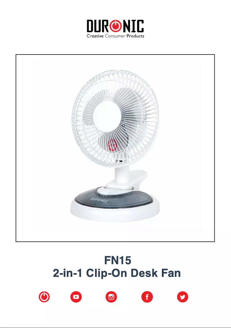 Image de la première page du manuel de l'appareil FN15