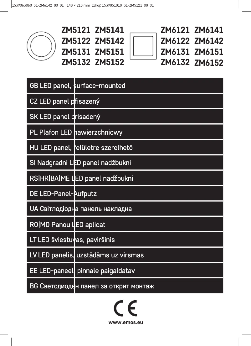 Page n°1 - Manuel utilisateur Emos ZM6142