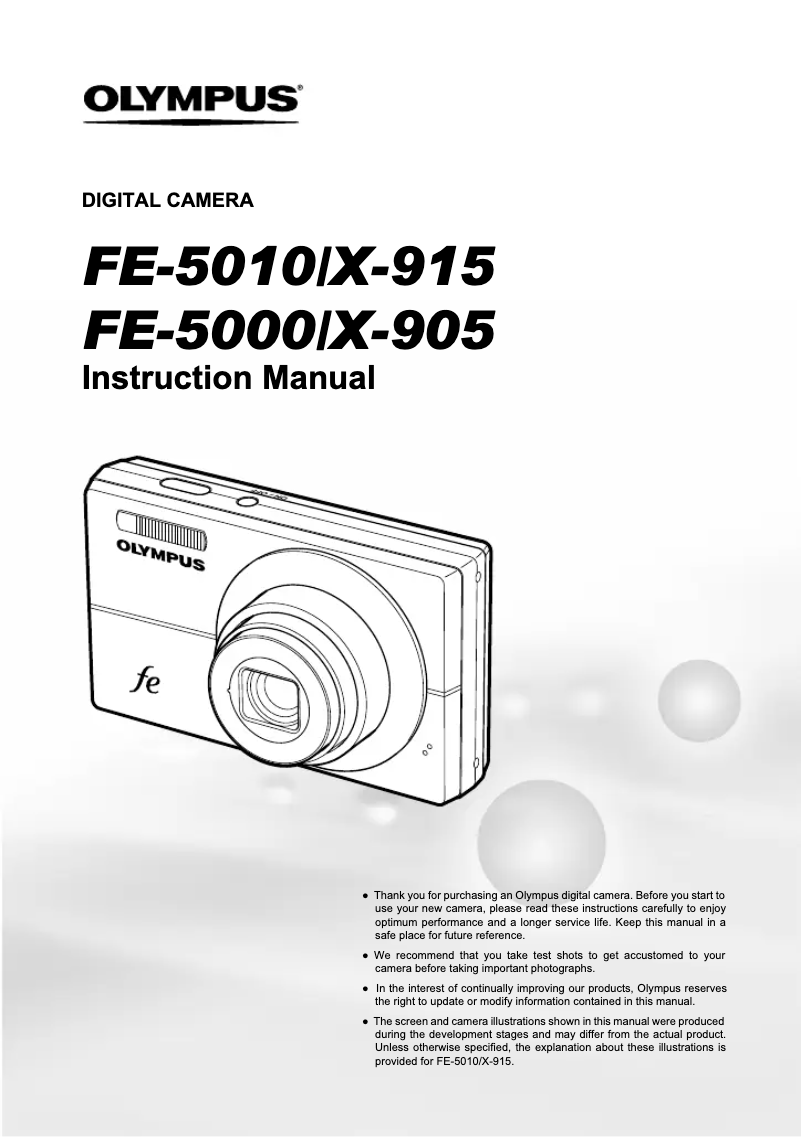 Image de la première page du manuel de l'appareil X-905