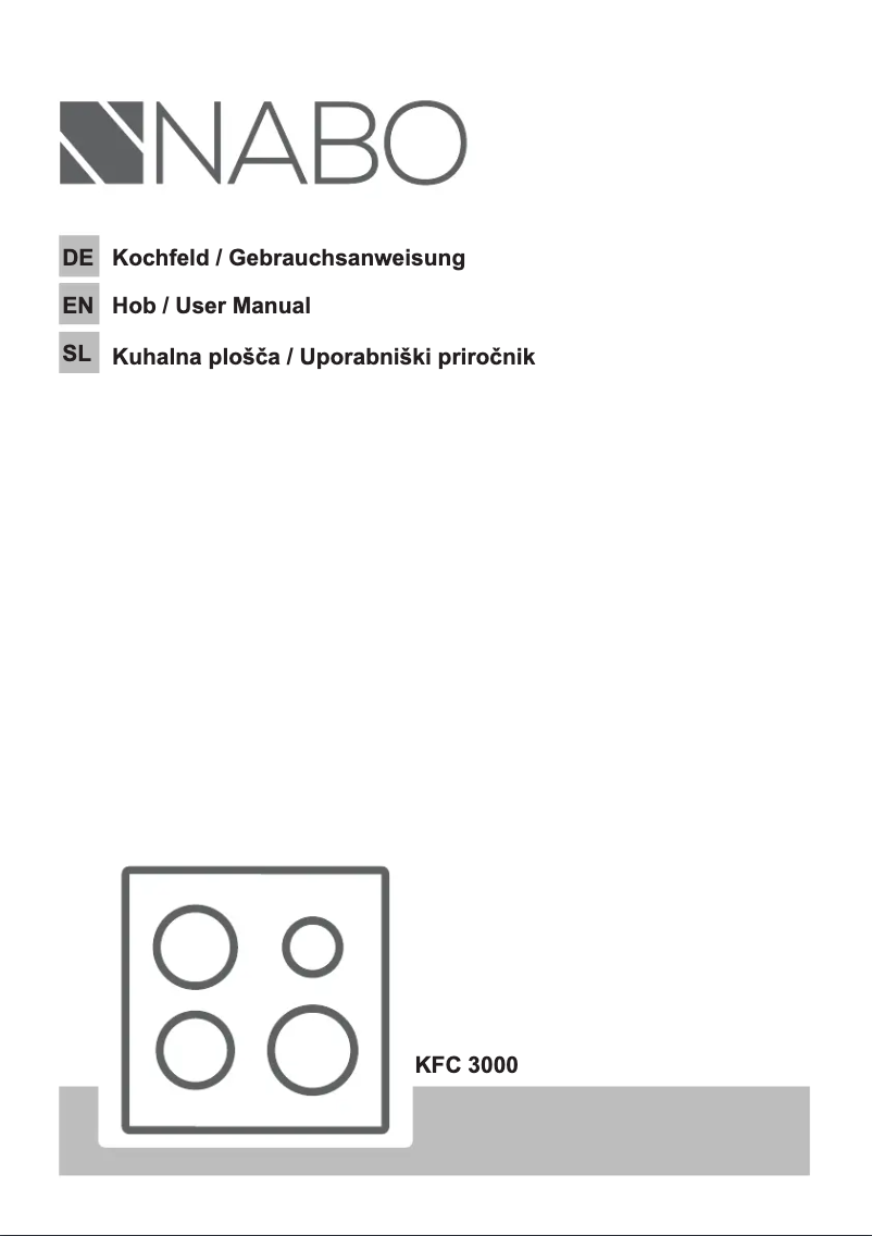 Page n°1 - Manuel utilisateur Nabo KFC 3000