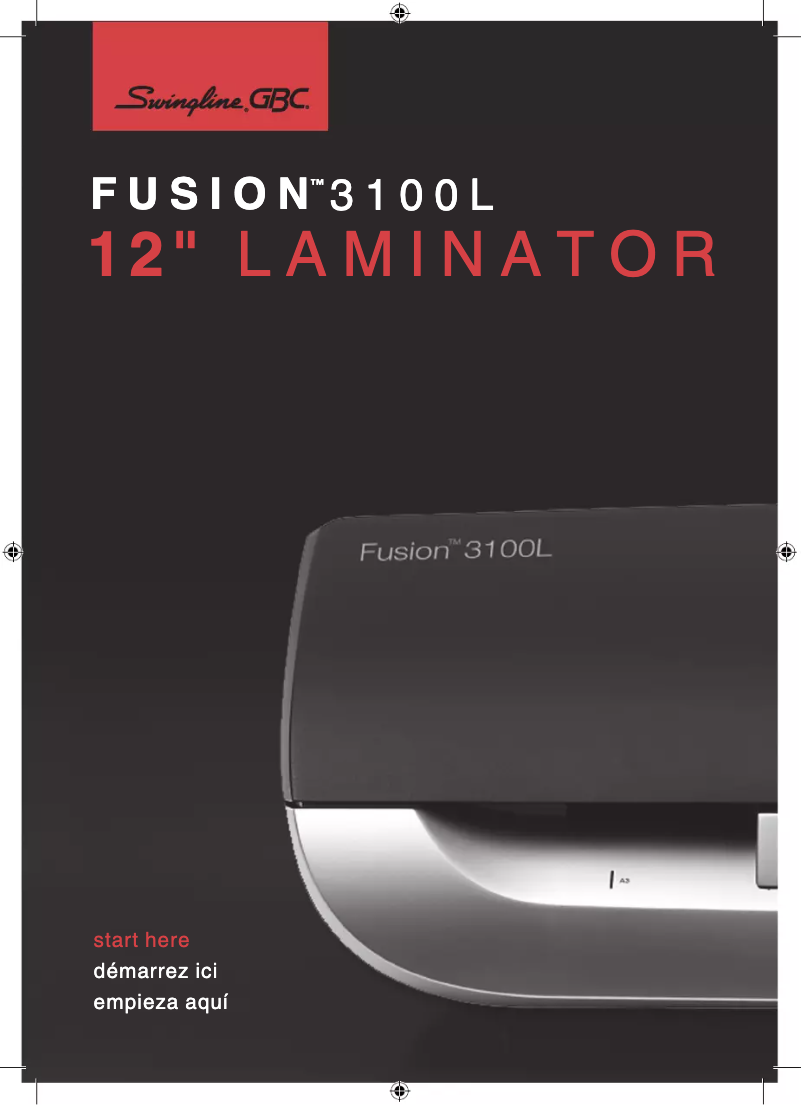Image de la première page du manuel de l'appareil Fusion 3100L