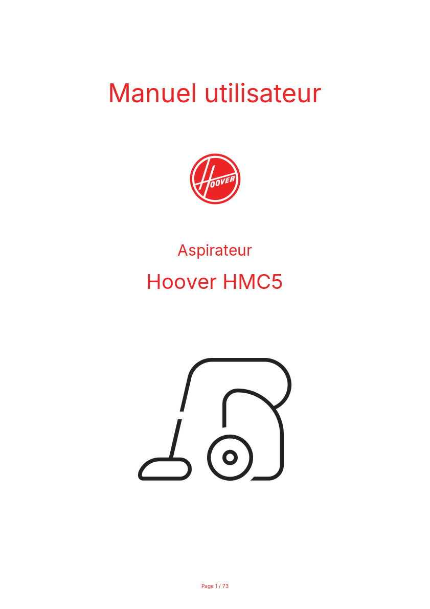 Image de la première page du manuel de l'appareil HMC5
