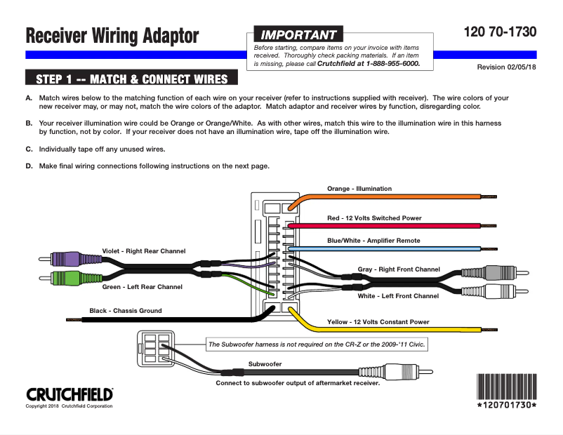 Page n°1 - Manuel utilisateur Metra 70-1730